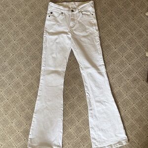 Elegant White Flare Jeans